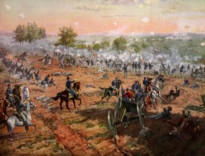 A Batalha de Gettysburg, 1 a 3 de julho de 1863